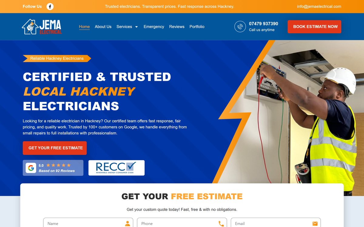 JEMA Electrical website